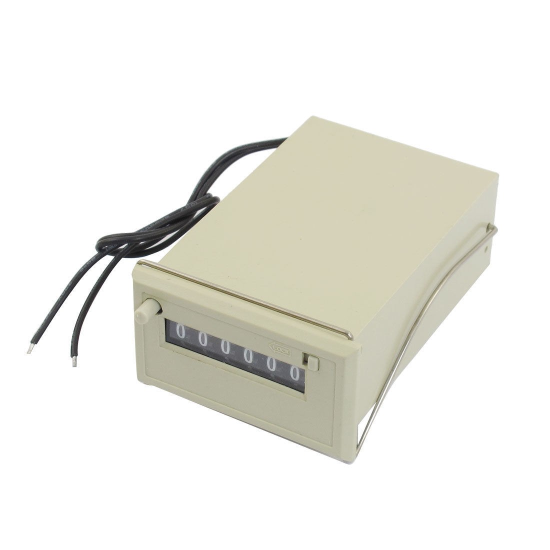 DV 24V CSK6-NKW 6 Digits 2 Black Wired Electronmagnet<wbr/>ic Counter Gray