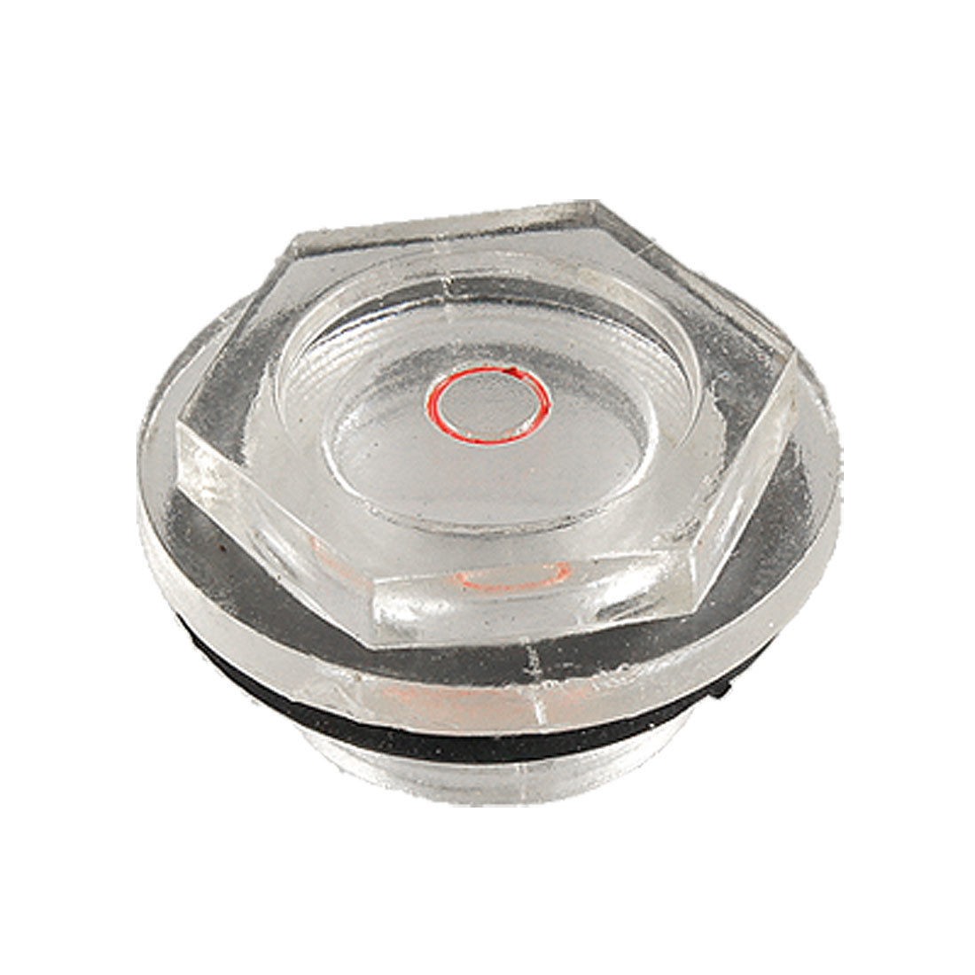 24mm Dia Thread Black O Ring Oil Level Sight Glass for Air Compressor