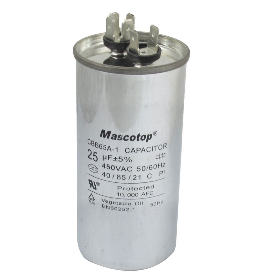 25uF 450V AC Air Conditioner Polypropylene Film Motor Capacitor CBB65A-1