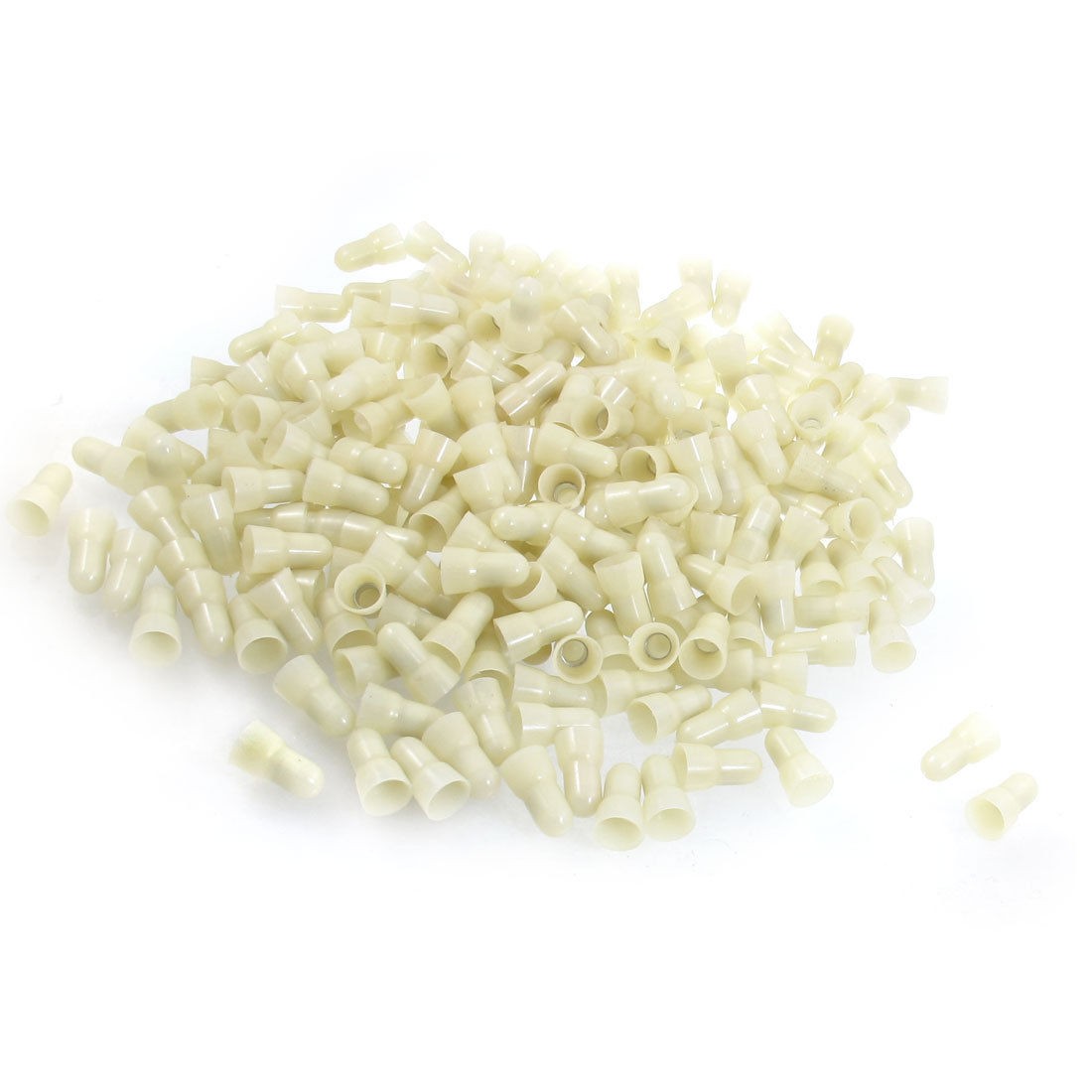 350 Pcs 8mm Tin Plated Tube Closed End Wire Connectors Crimp Caps