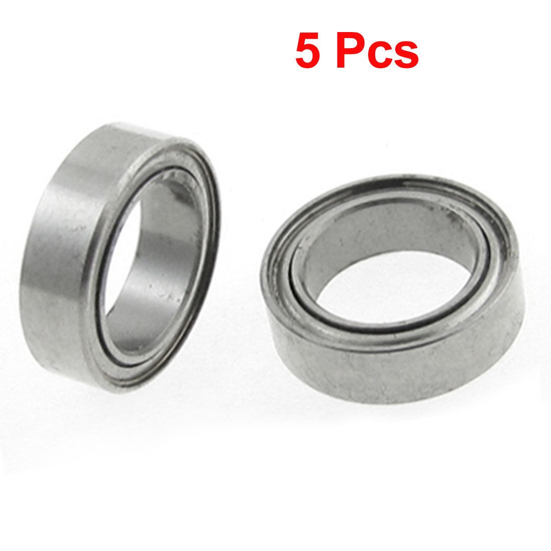5 Pcs 8 x 12 x 3.5mm MR1280Z Double Shielded Deep Groove Ball Bearings