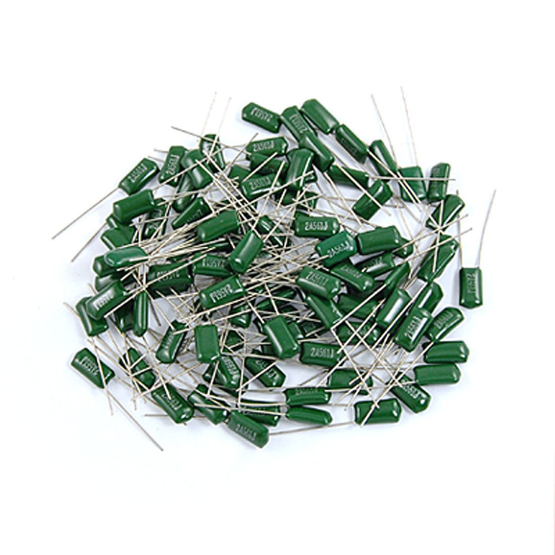 0.0022uF 2200pF 100V 5% Polyester Film Capacitors (Bag of 100)
