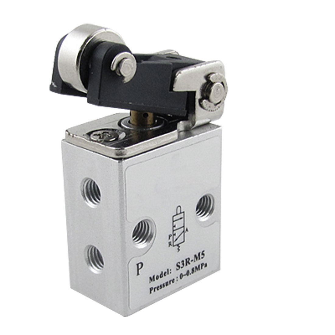 Pneumatic Air 2 Position 3 Way Roller Actuator Mechanical Valve S3R M5