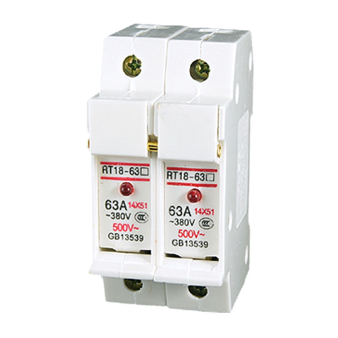 RT18-63A Dual Poles 2P 14x51mm Cylindrical Fuse Holder with LED