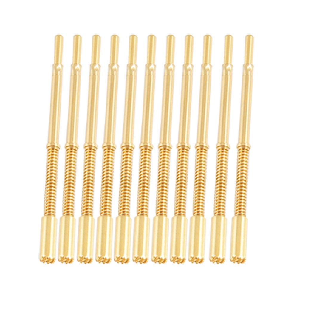 10 Pcs 1.78mm Tip Serrated Tip Spring Test Probes Pins