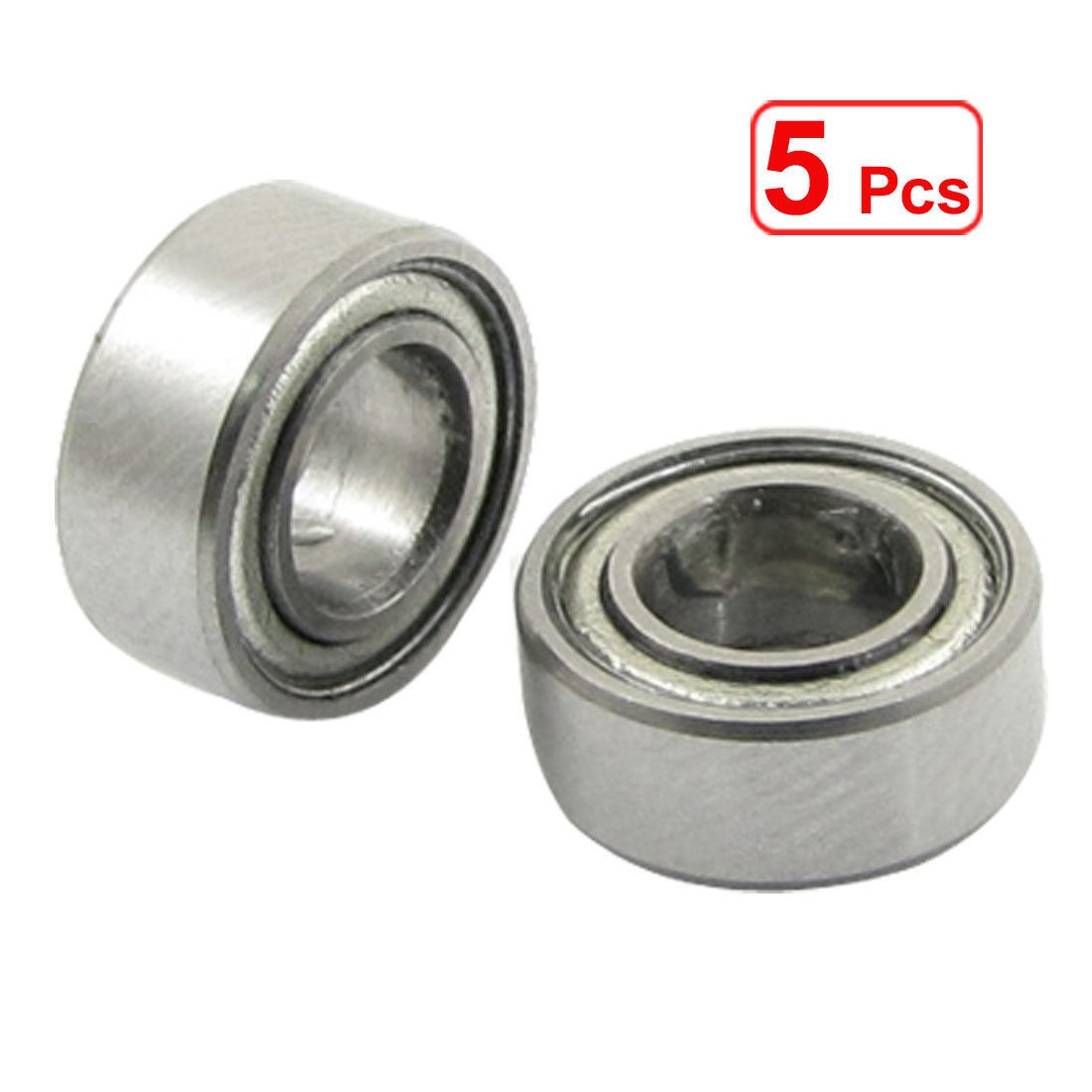 5 Pcs 5 x 10 x 4mm Miniature Deep Groove Radial Ball Bearings MR1050Z