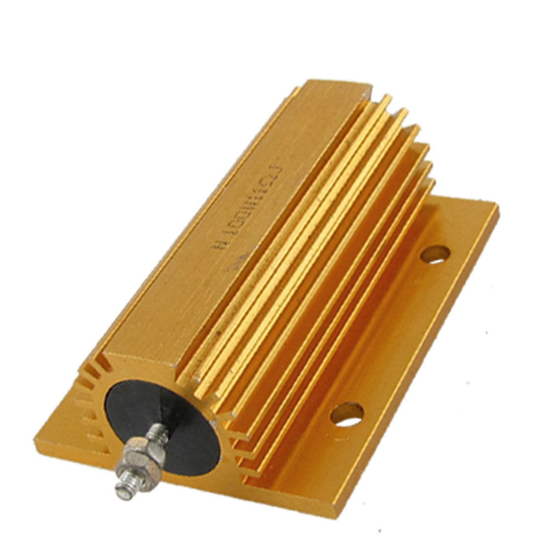 5% 100W 11 Ohm Resistance Gold Tone Aluminum Clad Resistor