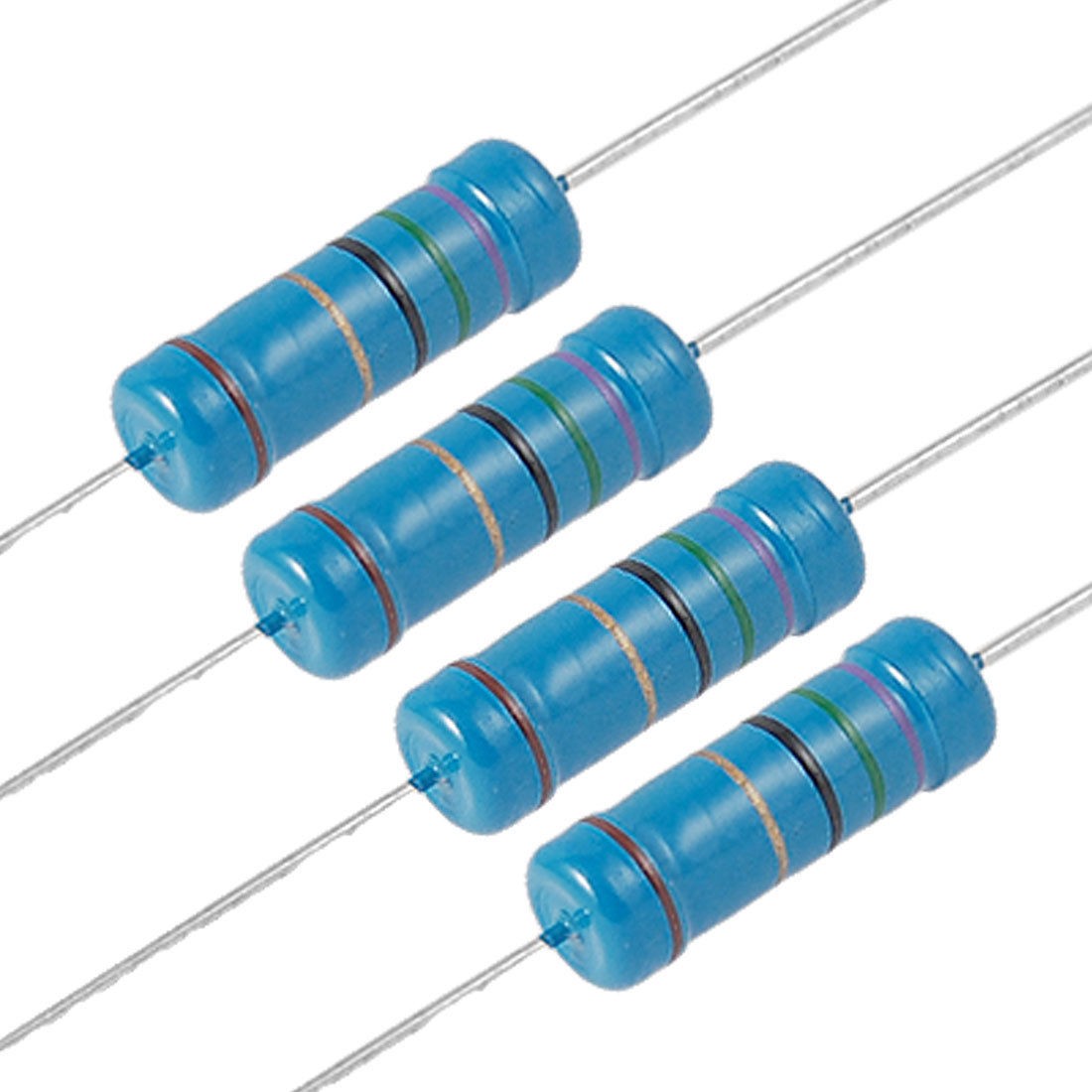 75 Ohm 3W Watt Axial Lead Metal Film Resistor 100 Pcs