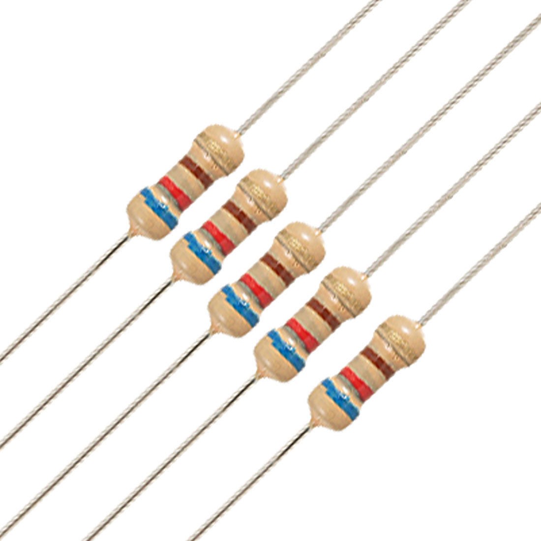 100pcs 620 Ohms OHM 1/4W 5% Axial Carbon Film Resistor