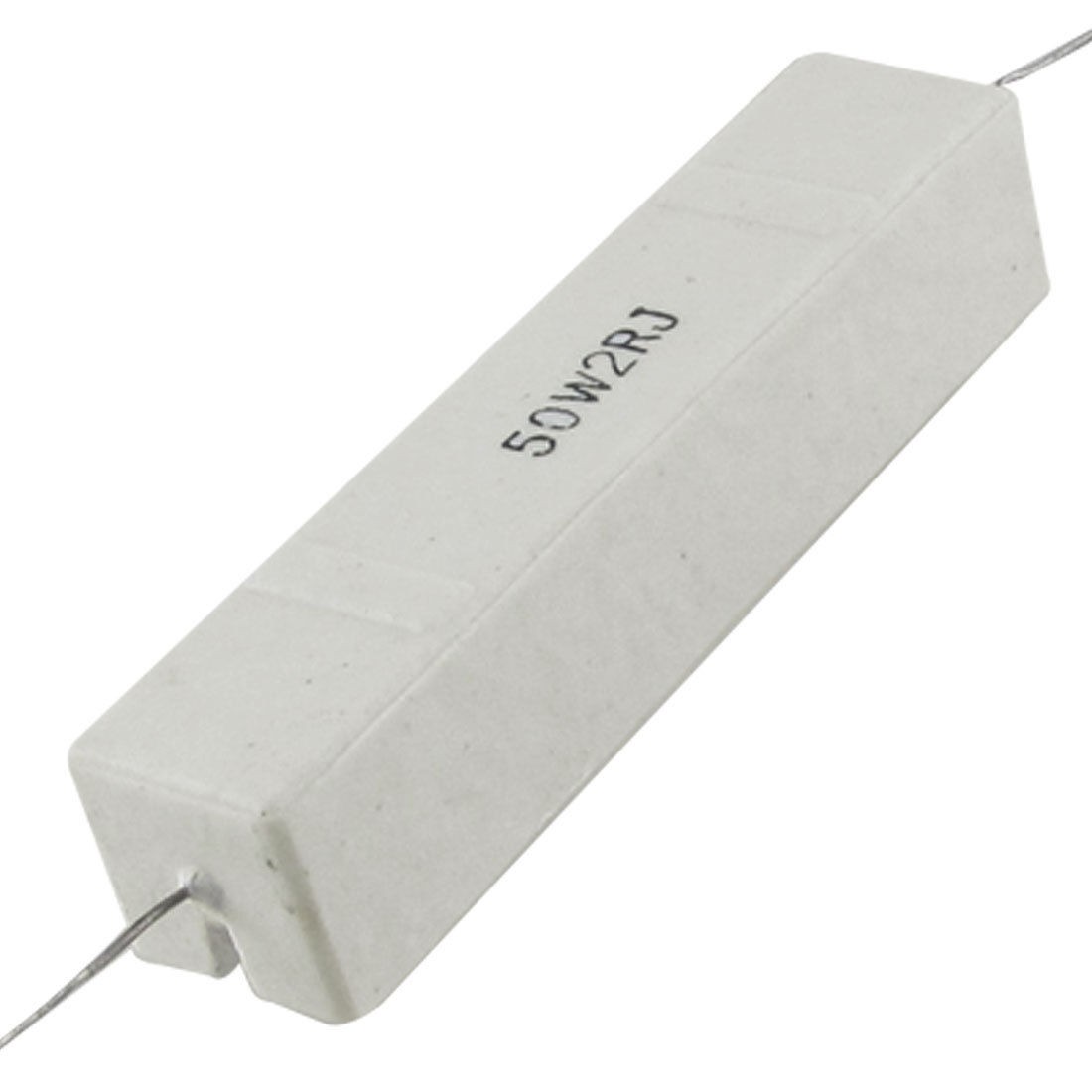 50W Watt 2 ohm 2R Wire Wound Ceramic Cement Power Resistor