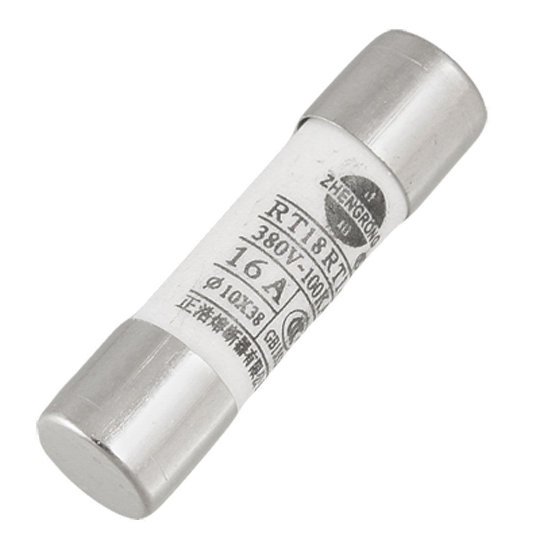 5pcs 10 x 38mm Ceramic Tube Cylindrical Fuse Links 380V 16A