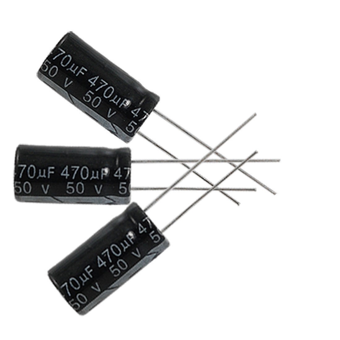 5 x 470uF 50V 105C Radial Electrolytic Capacitor 10x20mm