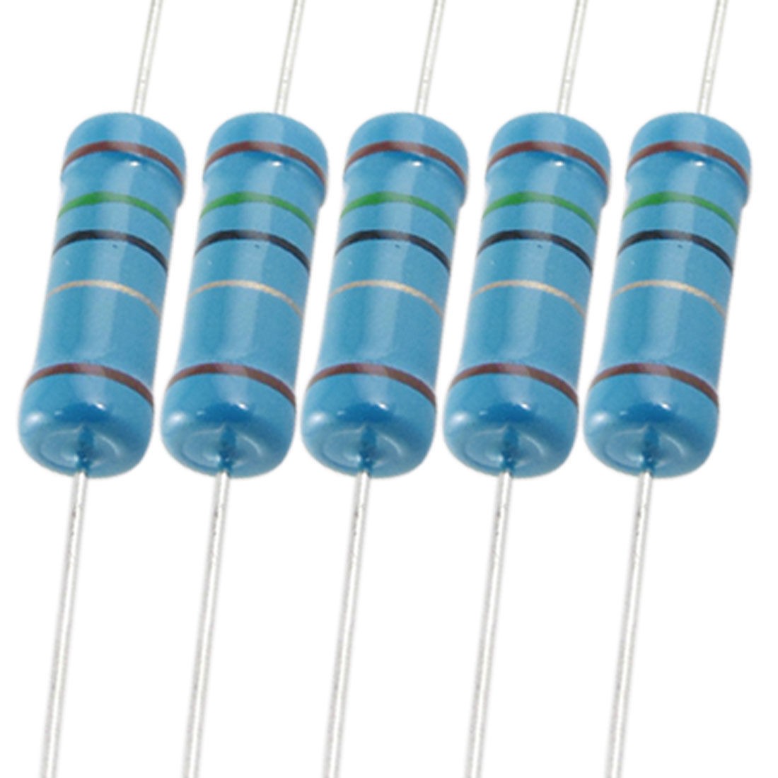 3W 15 Ohm Through Hole Metal Film Resistor 1% 100 Pcs