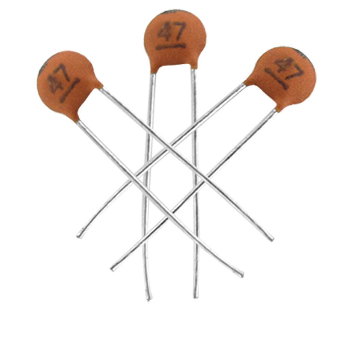 100 x 47pF 2.5mm Pitch Radial Lead Ceramic Capacitors