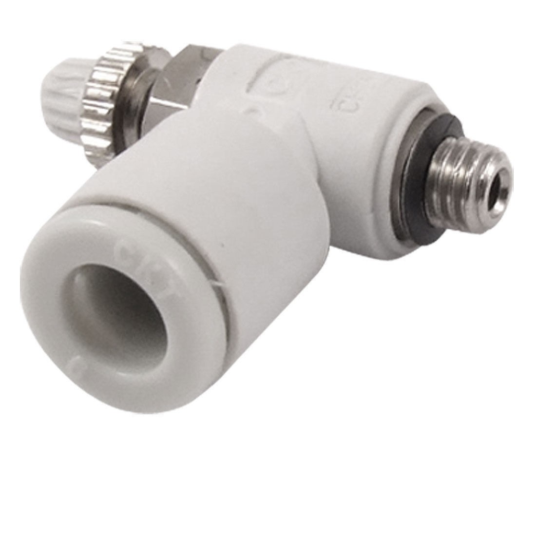 Pneumatic Flow Speed Control 6mm OD Push to Connect M5 Thread Air Valve