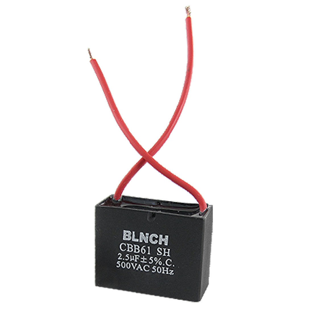 Ceiling Fan Capacitor CBB61 2.5uf 500VAC 2 Wire 50Hz