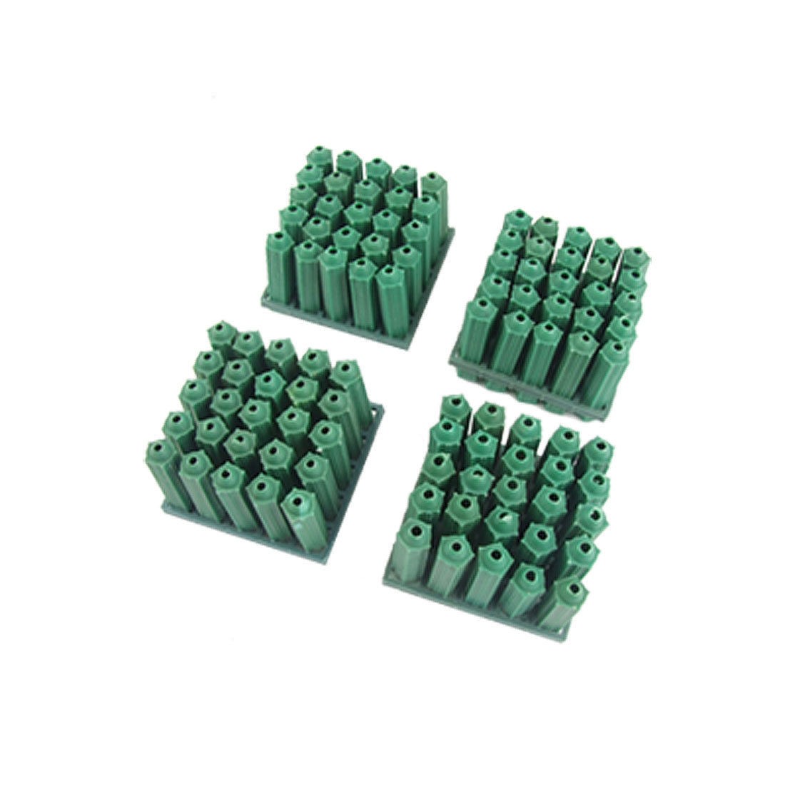 Screw Fixing 8mm Cyan Plastic Wall Plug for Masonry