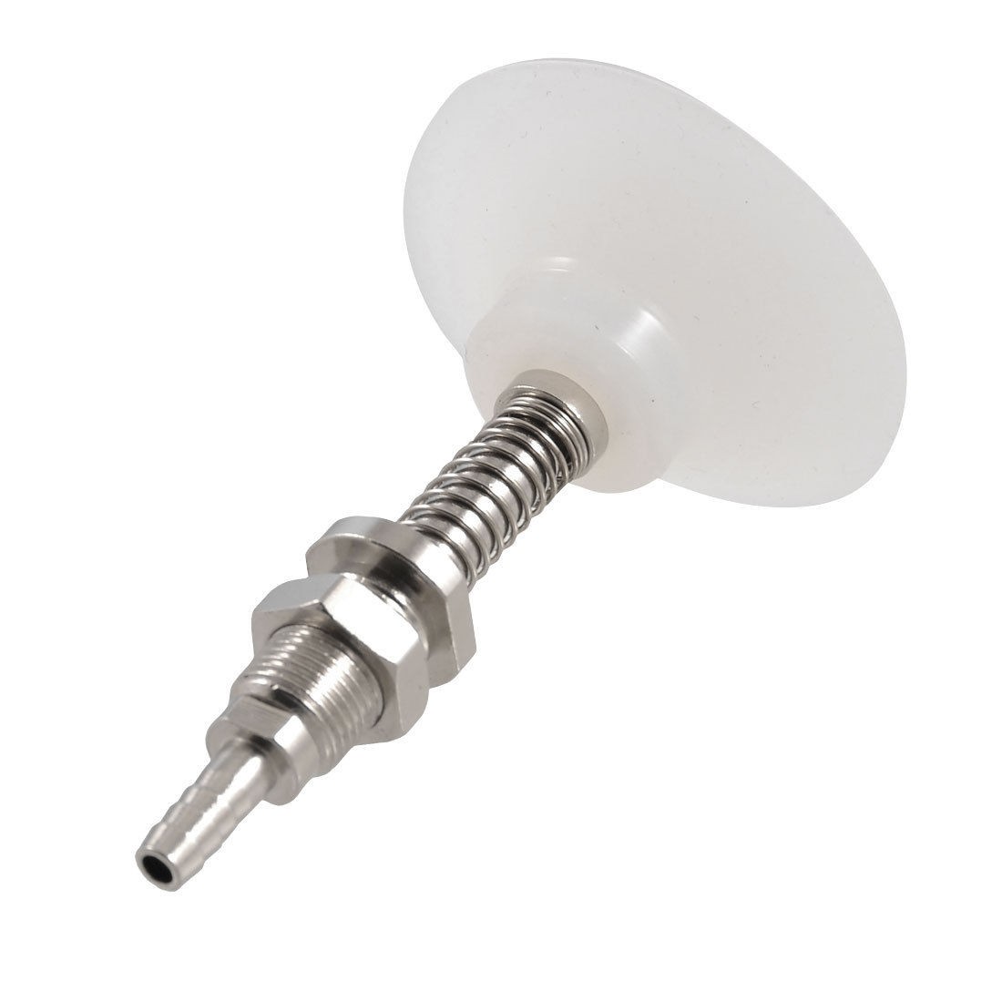 Air Tube Barbed Fitting 50mm Dia Clear White Silicone Vacuum Suction Cup