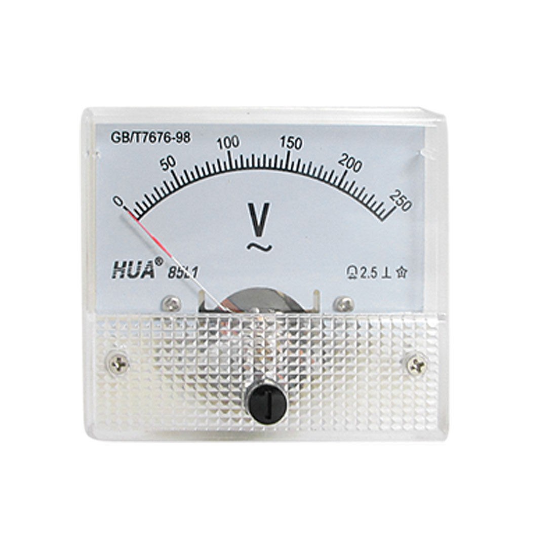 85L1 AC 0-250V Rectangle Analog Volt Panel Meter Gauge