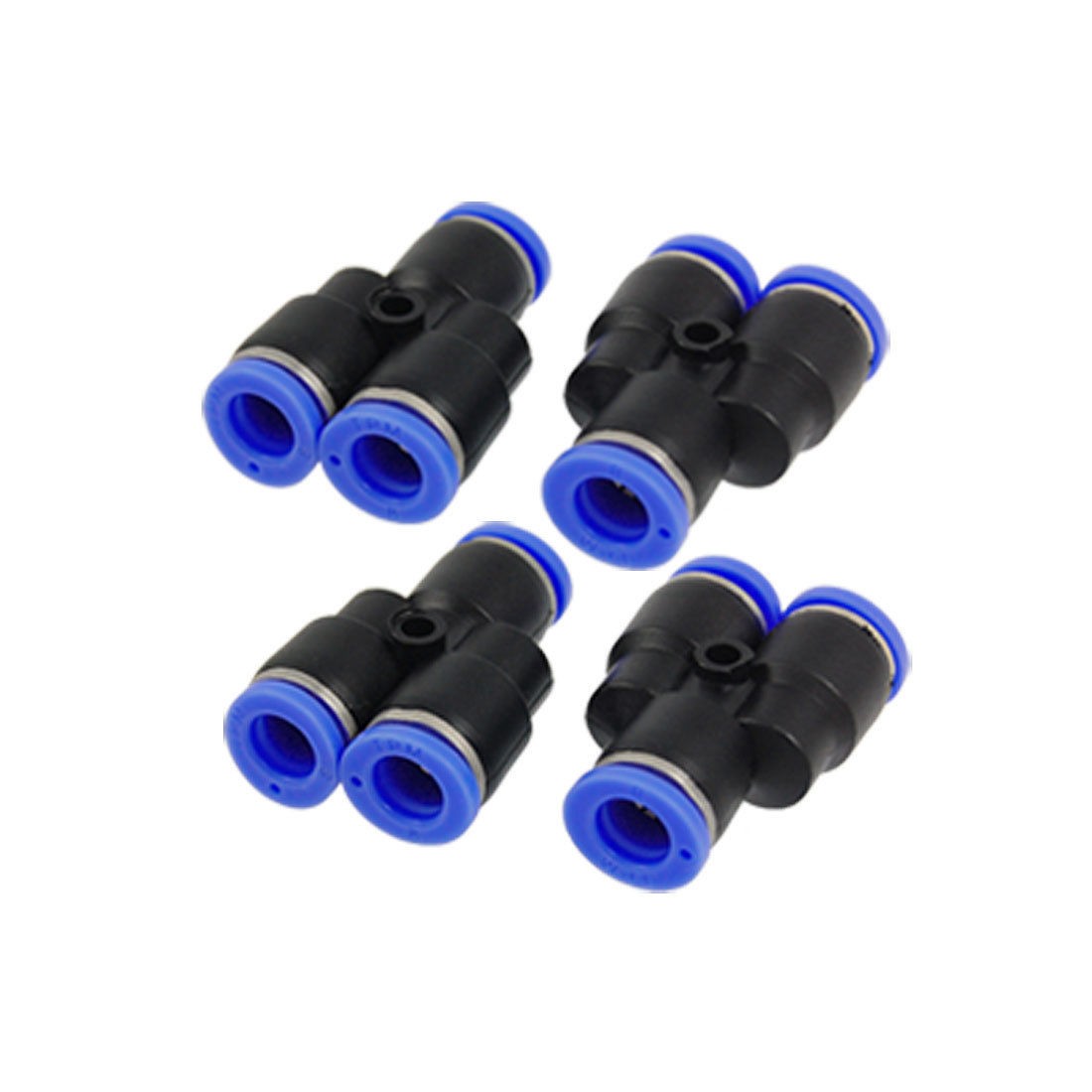 4 Pcs 6mm Y Union Push in to Connect Pneumatic Fittings