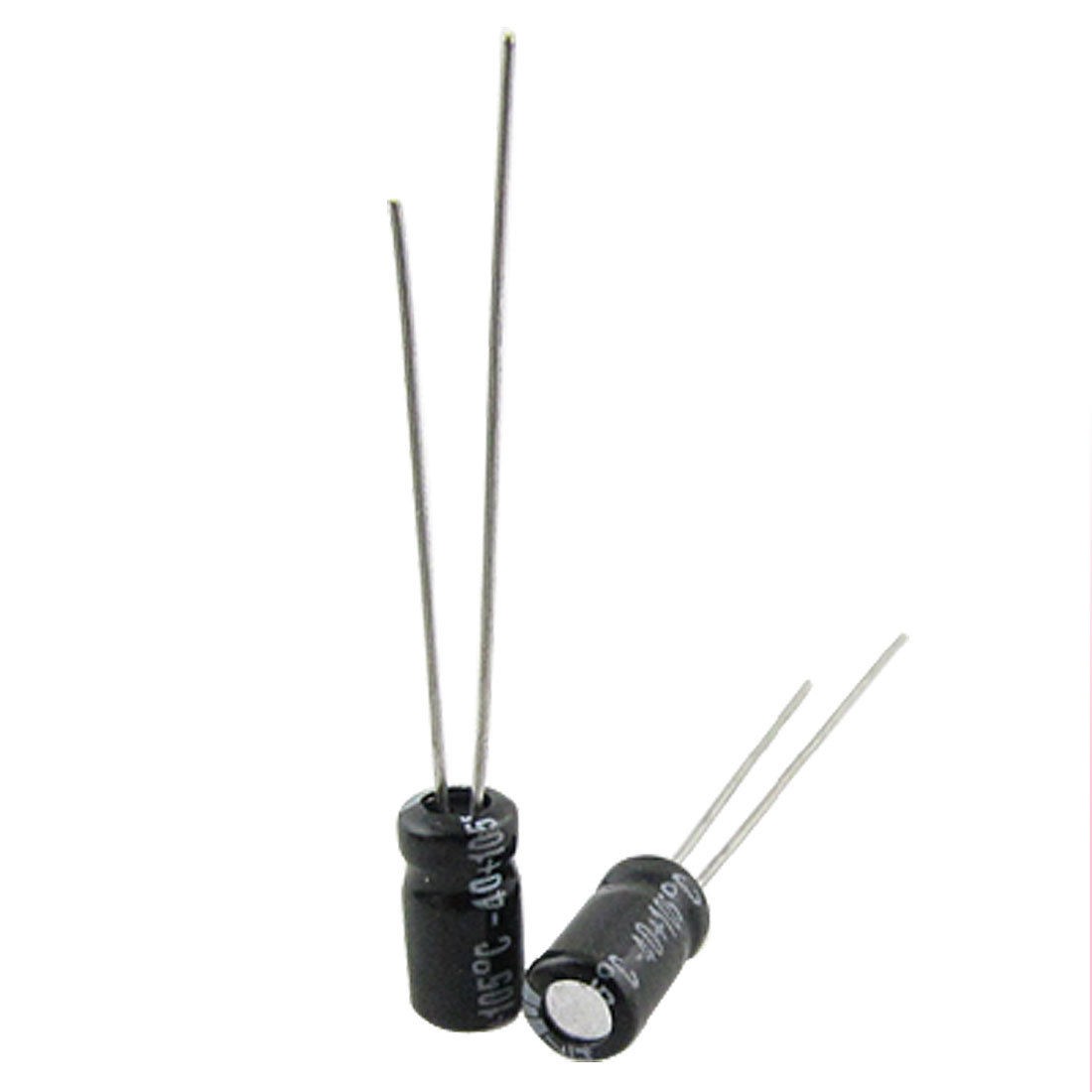 100 Pcs 4x7mm 4.7uF 105C Aluminum Electrolytic Capacitors