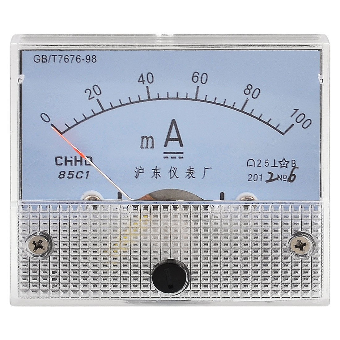 Current Measuring DC 0-100MA Scale Milli Ampere Ammeter Panel Meter