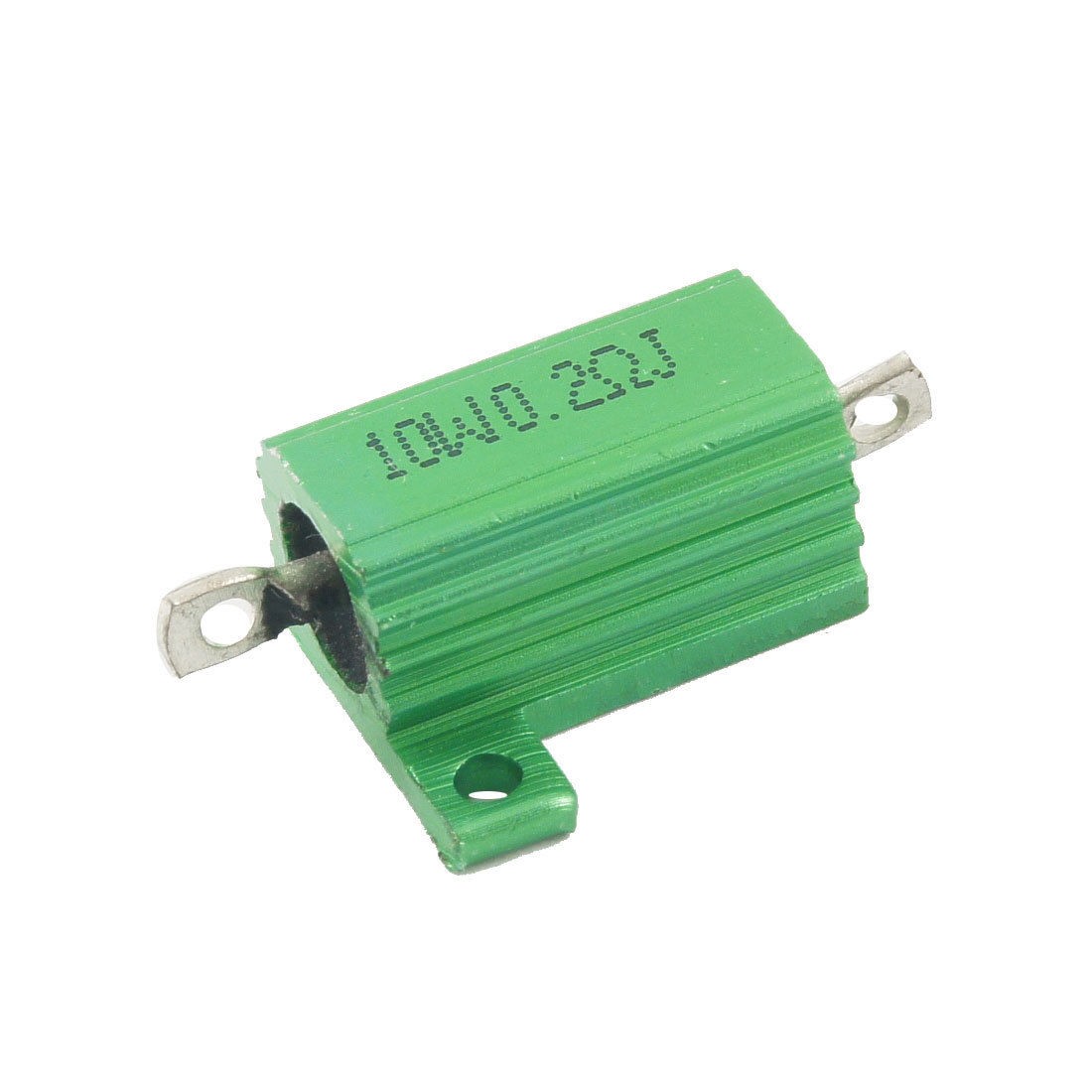 Green 10 Watt 0.2 Ohm 5% Aluminum Shell Wire Wound Resistor