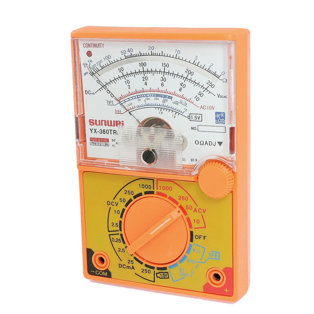 Multifunctiona<wbr/>l Orange Electrical DC AC DB Ohm Multitester Multimeter