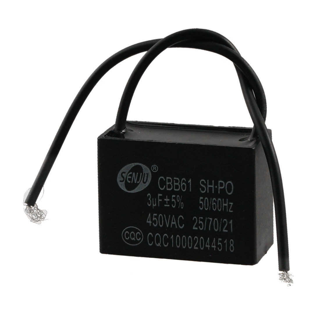 CBB61 450V 3uF Polypropylene Film Motor Capacitor