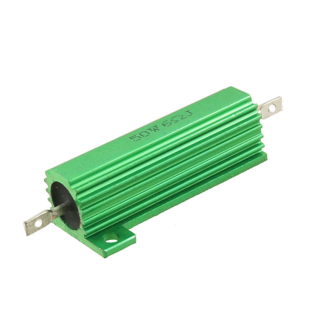 Green 50 Watt 6 Ohm 5% Aluminum Shell Case Wire Wound Resistor