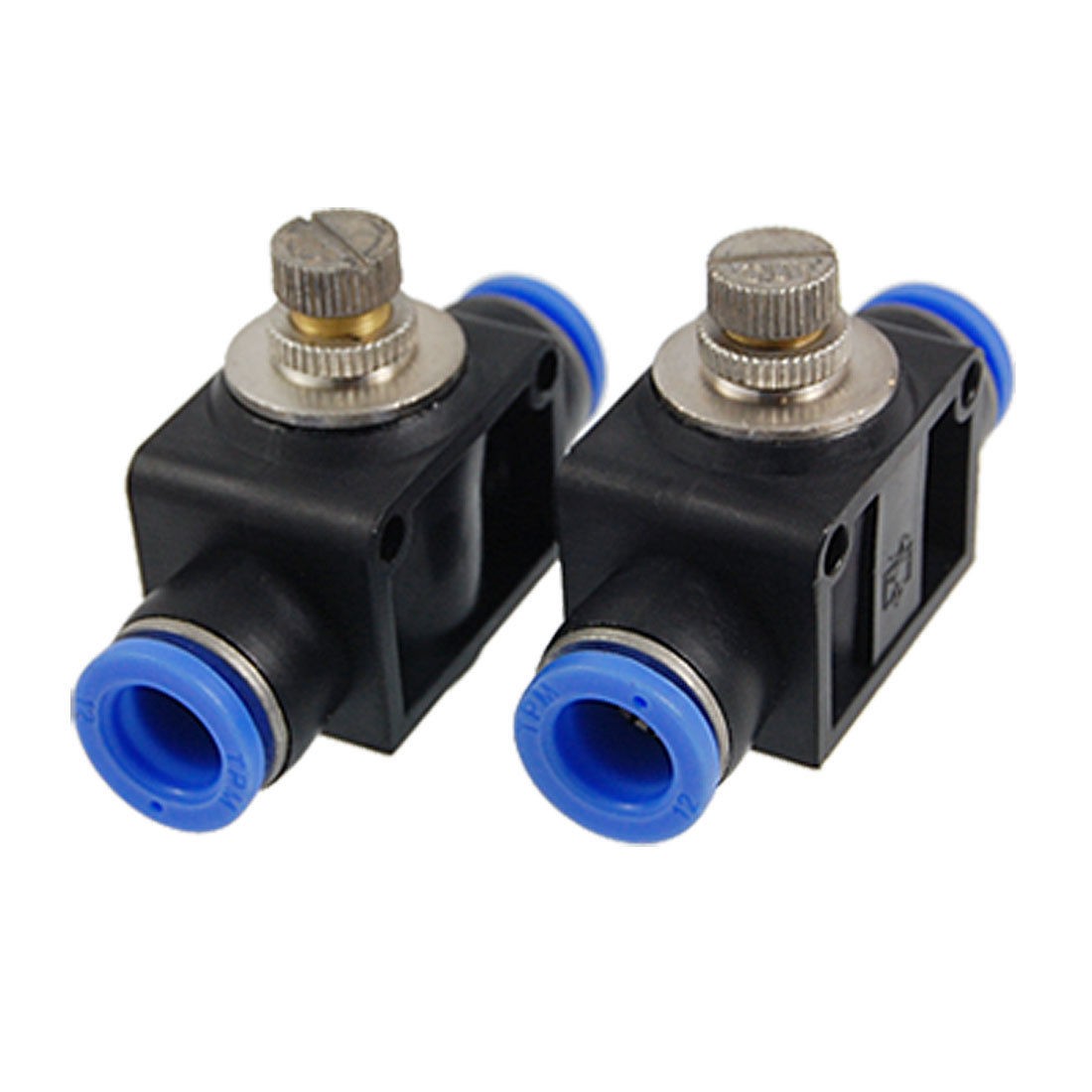 2 Pcs 12mm Tube Quick Connector Speed Controll Fittings