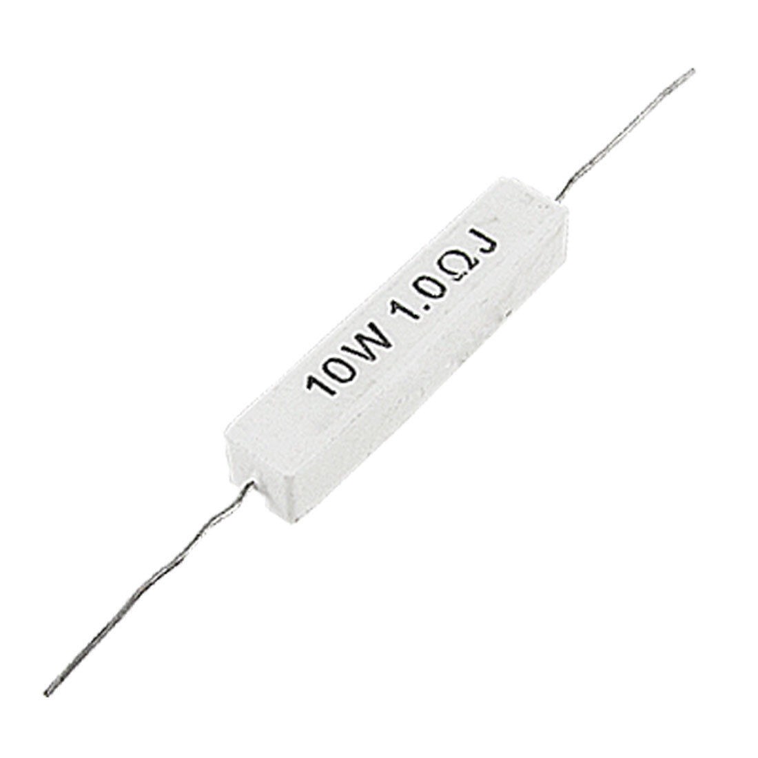 1R 1.0 Ohm 10W Wirewound Ceramic Cement Resistor 5 Pcs