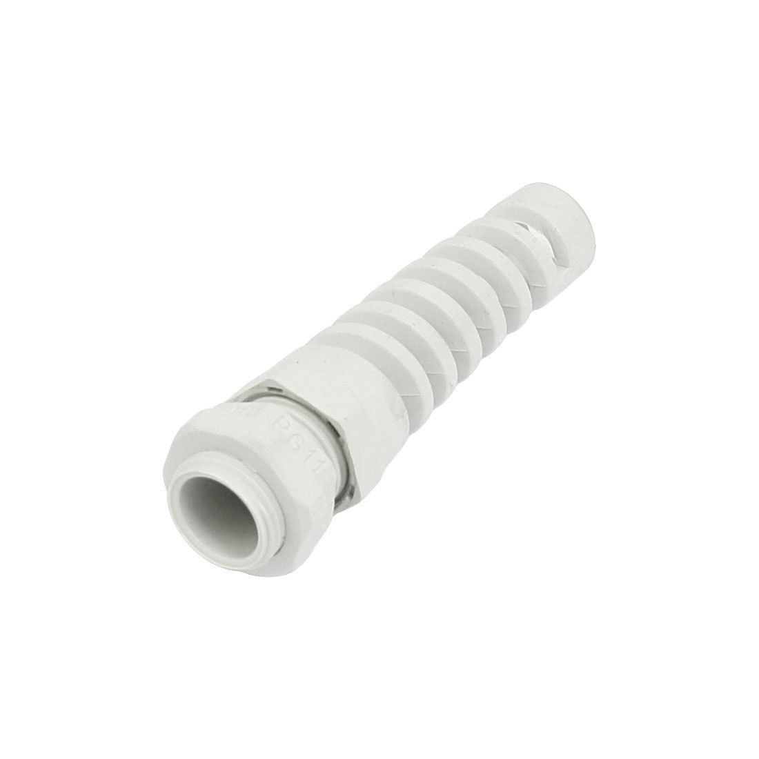 0.12"-0.28" Range Plastic Waterproof Cables Glands Joints White PG11