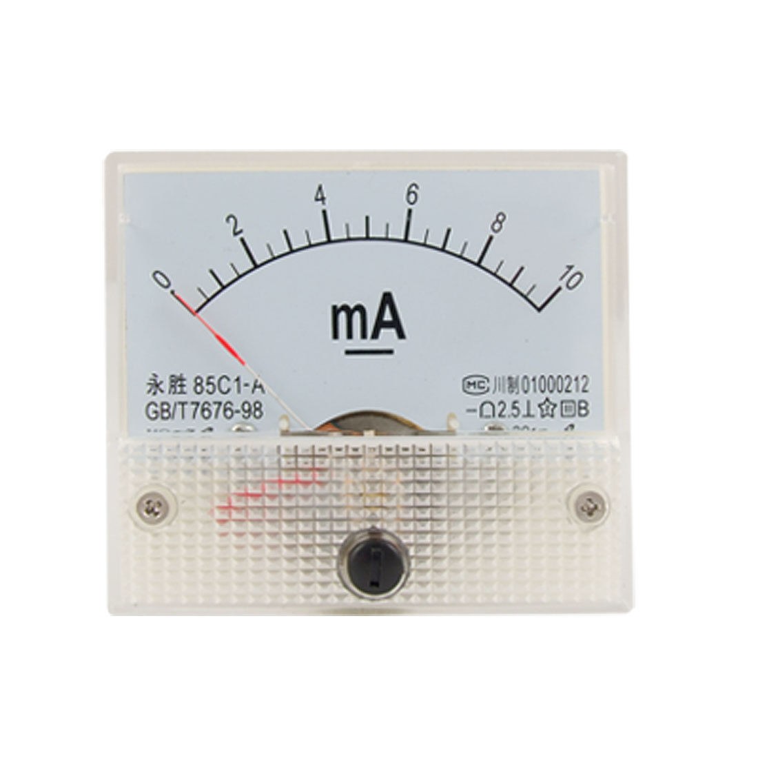 Current Measuring Analog Panel Meter Ammeter DC 0-10mA