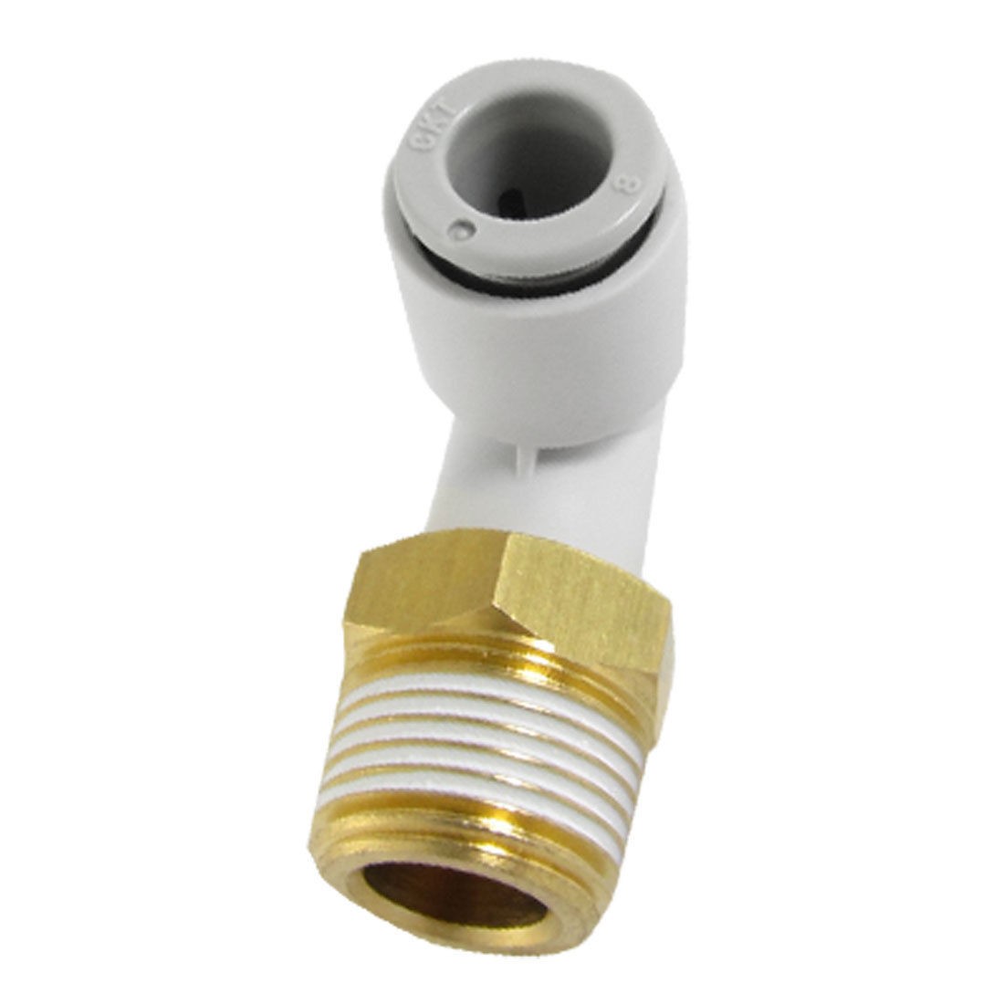 8mm OD Tube 16 5mm Male Thread One Touch Quick Connector Pneumatic Air Fitting