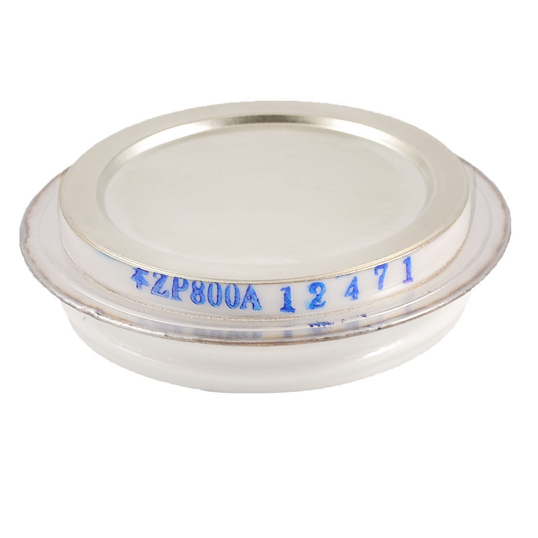 1.6KV 800A ZP Silver Tone Round Case Disc Type Silicon Rectifier