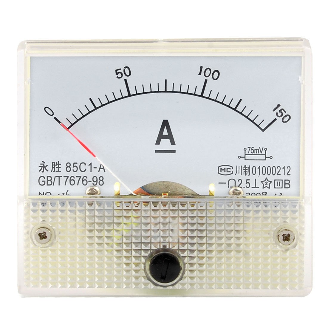 DC 0-150A Rectangle Analog Panel Current Meter Ammeter Gauge