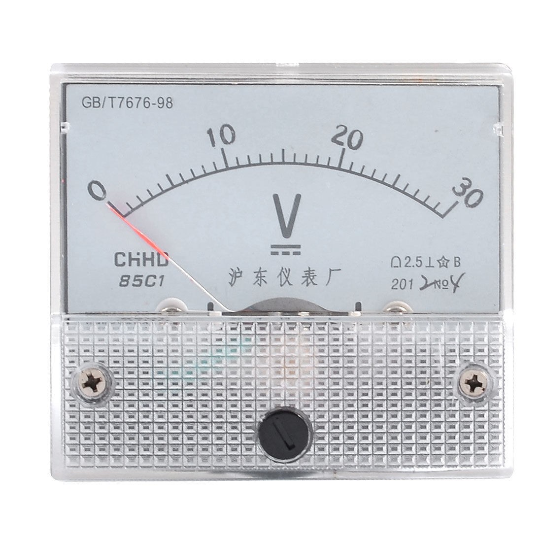 Analog DC 0-30V Scale Class 2.5 Accuracy Voltage Meter Gauge