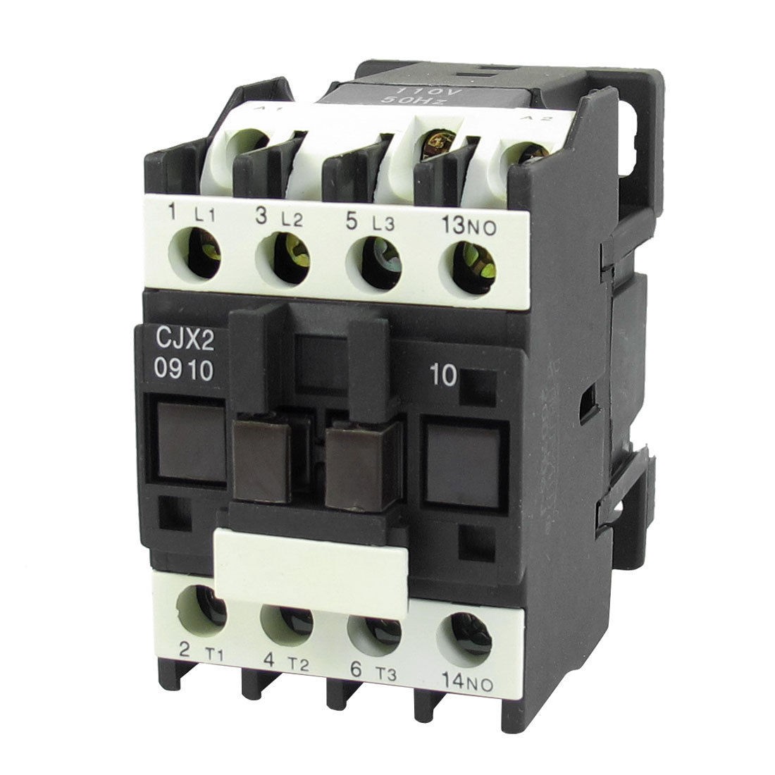 690V 20A 3 Phase 3P NO AC Contactor DIN Rail Mount 110V Coil CJX2-0910
