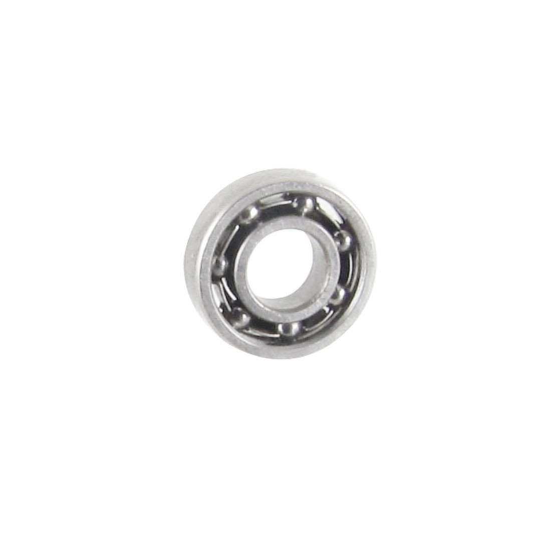 Silver Tone Metal Deep Groove Radial Ball Bearing 3mm x 7mm x 2mm