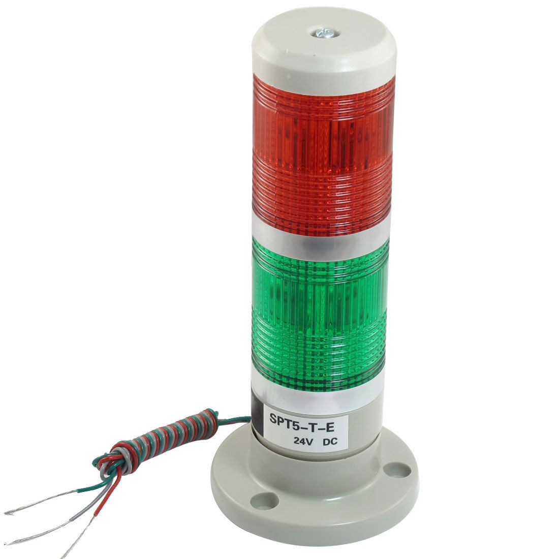 Industrial Red Green Tower Buzzer Warning Flash Light DC 24V