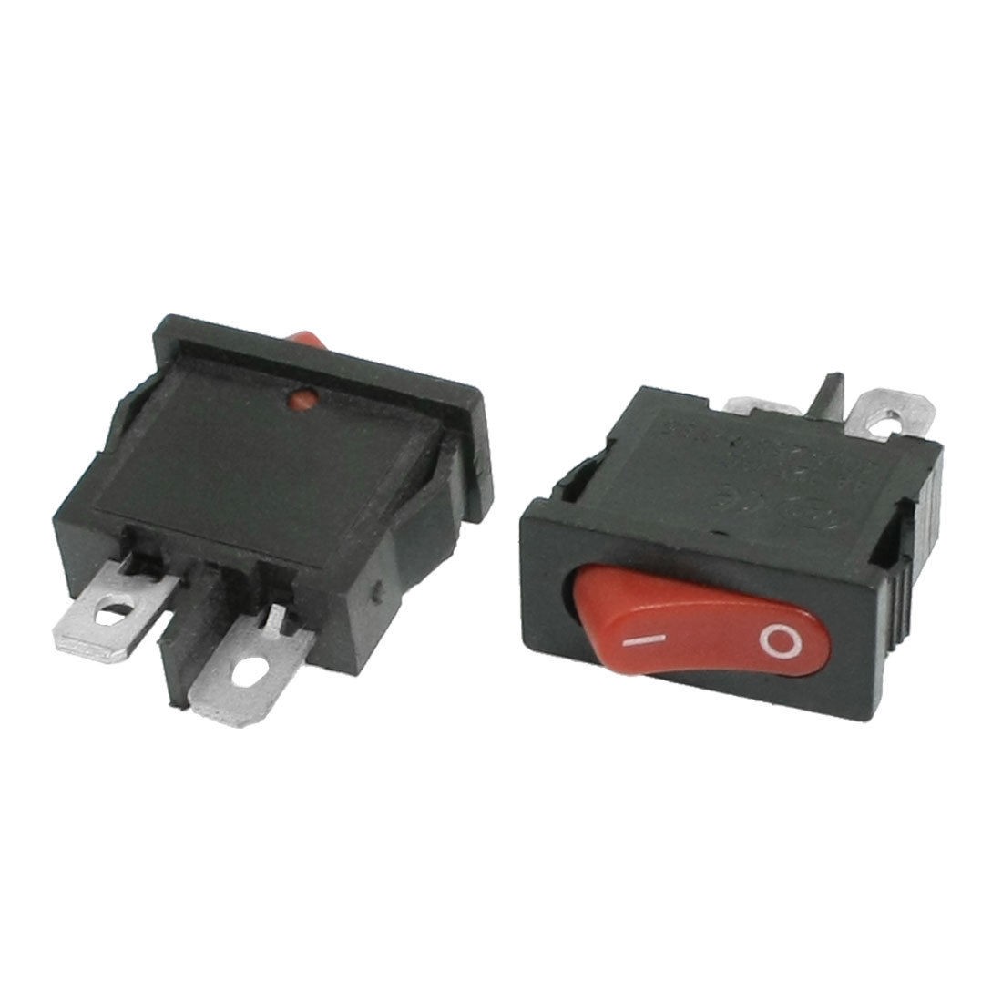 2 Pcs SPST ON-OFF 2 Pin Rocker Boat Switch 4A AC 250V/125V