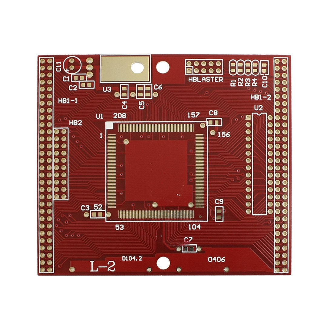 Universal Single Side PCB Board Stripboard Red 88mm x 77mm