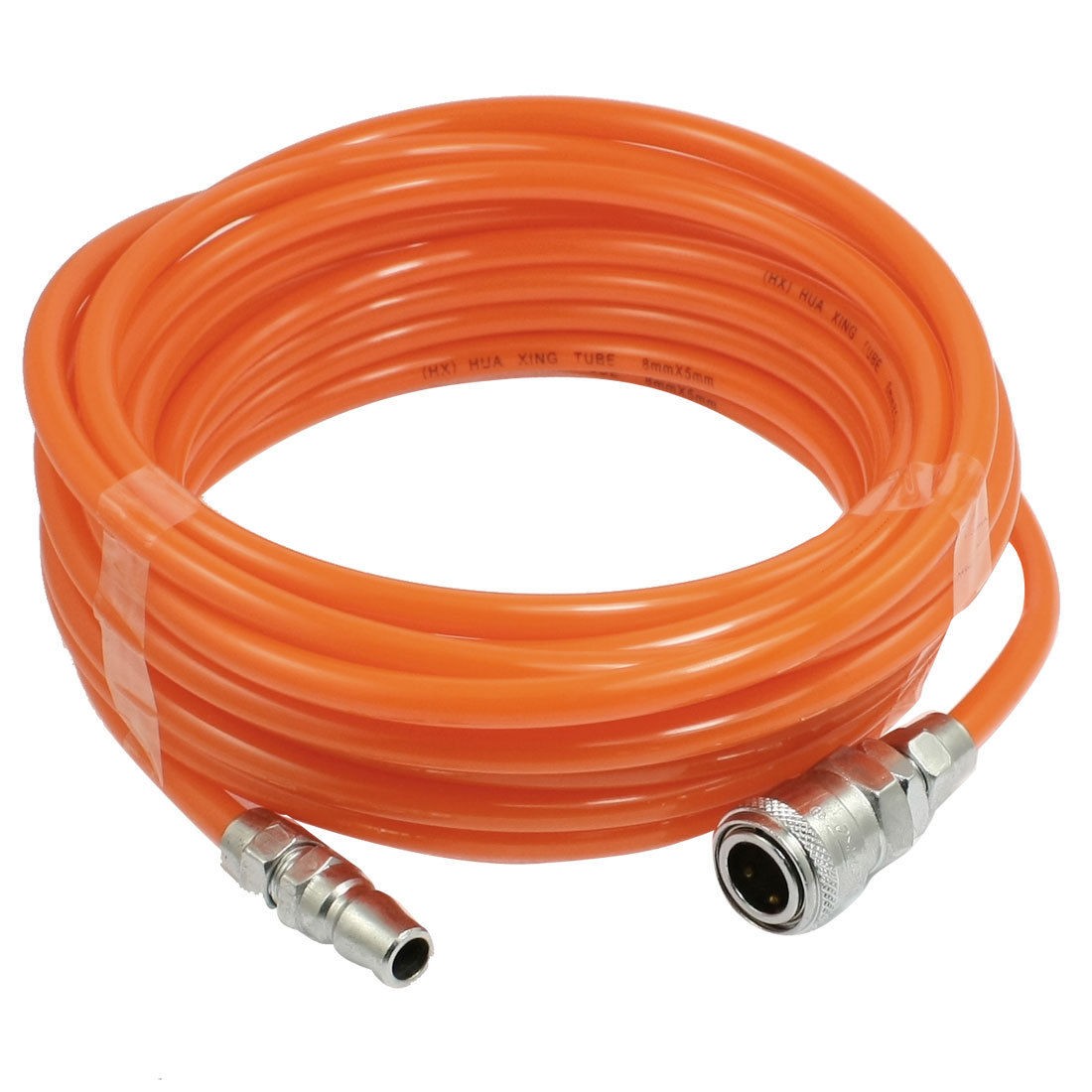 8mm x 5mm Polyurethane PU Air Compressor Hose Tube Orange Red 10M 32.8Ft