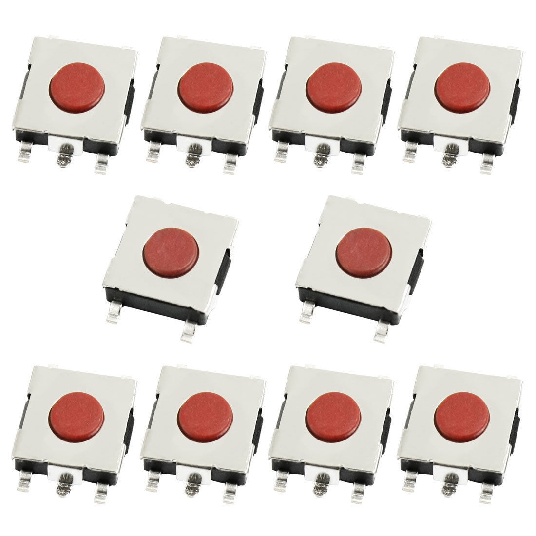 10 Pcs 6x6x2.5mm PCB Momentary Tact Push Button Switch 4 Pin SMD