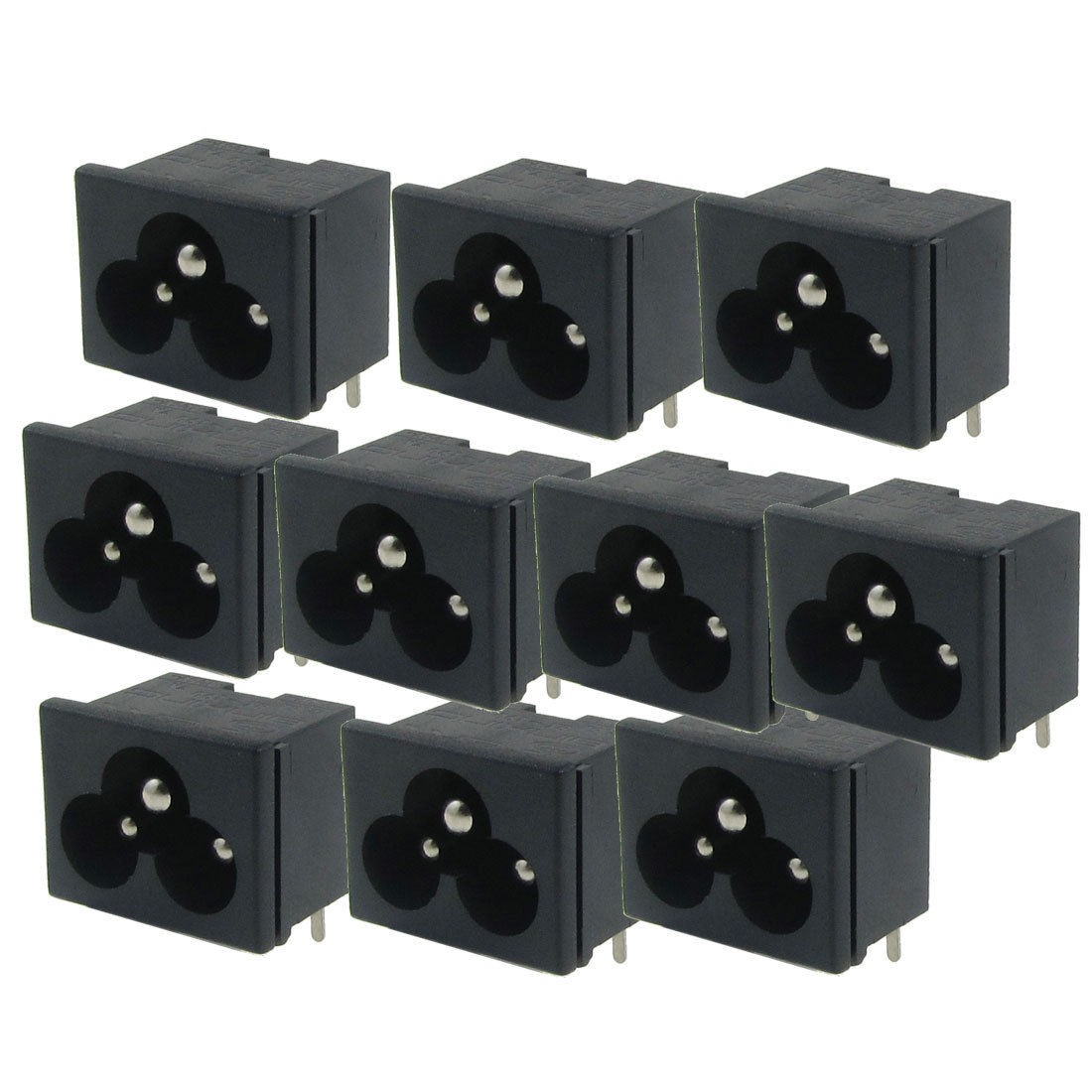 Electrical Black IEC C6 Power Supply AC 7A 125V Adapter 8 Pcs