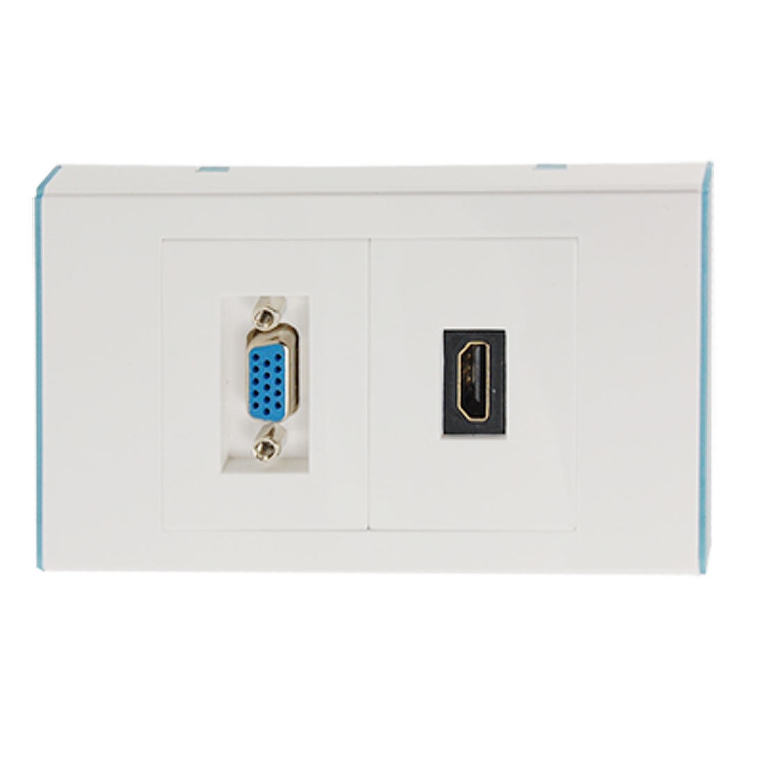 VGA HDMI Wall Mounting Panel Socket Dual Jacks Plate