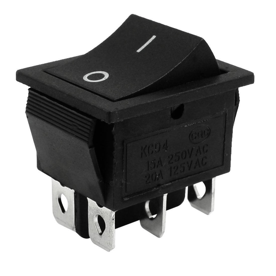 AC 15A/250V 20A/125V 6 Pin DPDT ON-ON Snap In Boat Rocker Switch