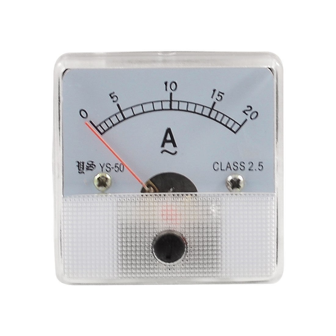 Class 2.5 Accuracy Analog AC 0-20A Scale Ampere Panel Meter Gauge