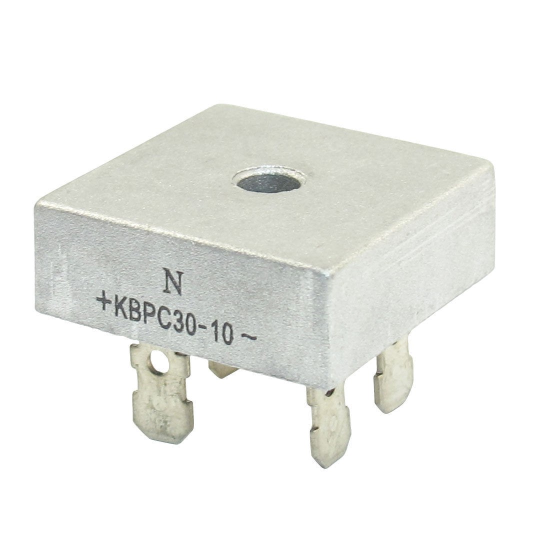KBPC30-10 1000V 30A Single Phase Bridge Rectifier Half-Wave Silver Tone